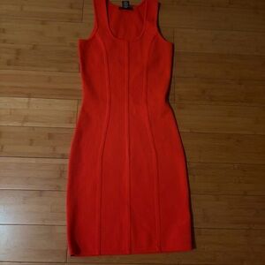 Sincerely Jules Vibrant Orange Bodycon Dress